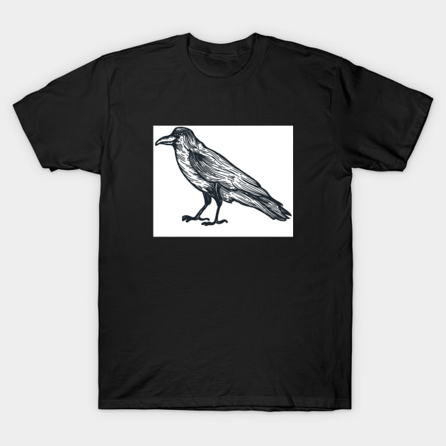 Crow T-Shirt by Infernal Beard Company